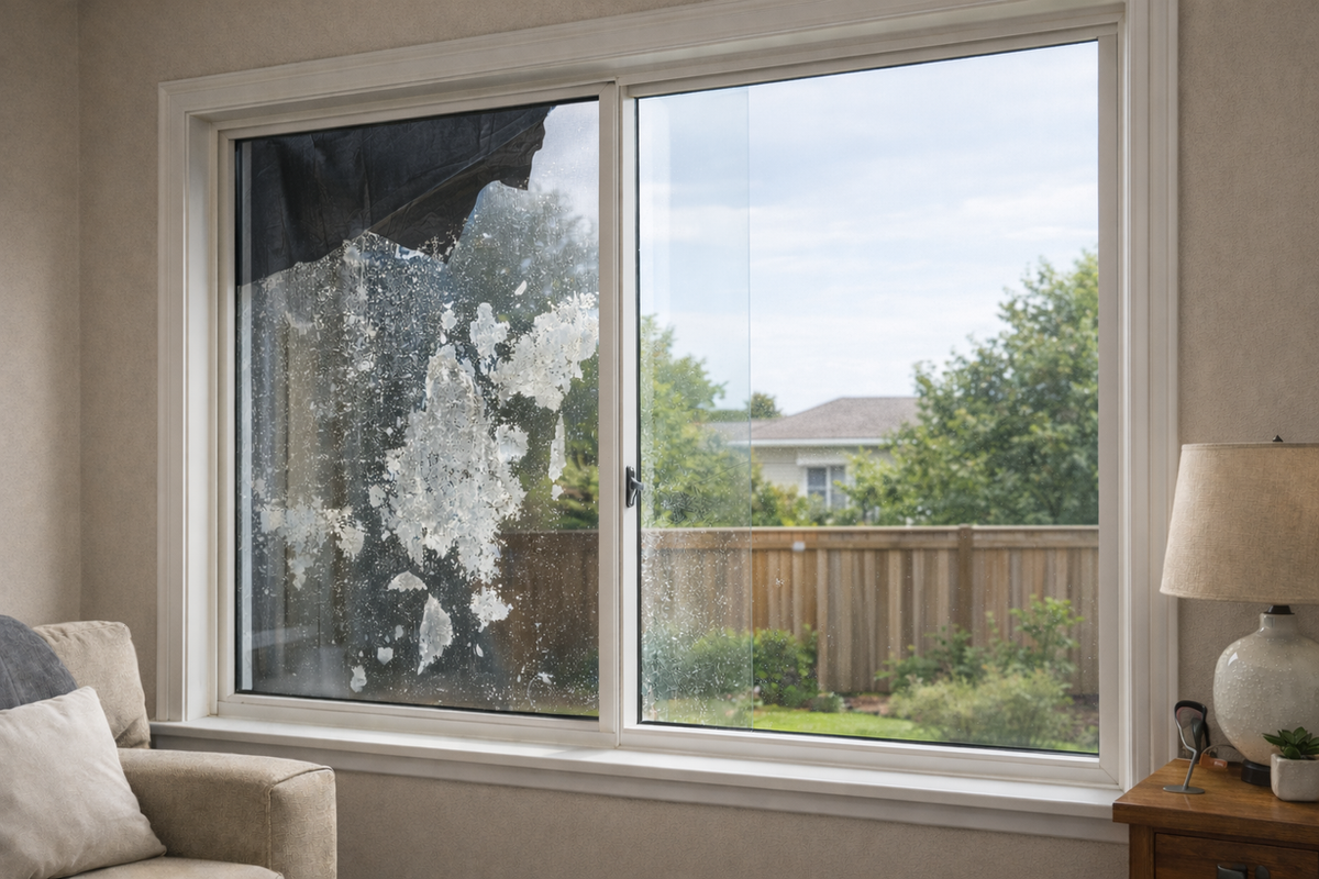 Removing Old Window Film from Double Pane Windows in Dublin, CA – Low Price Window Tint
