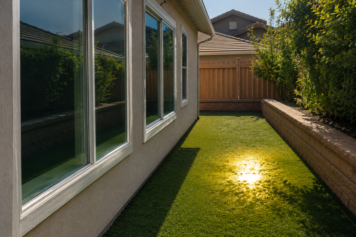 Turf Protection Window Film in Dublin, CA: How to Stop Artificial Grass from Melting from Window Reflection – Low Price Window Tint