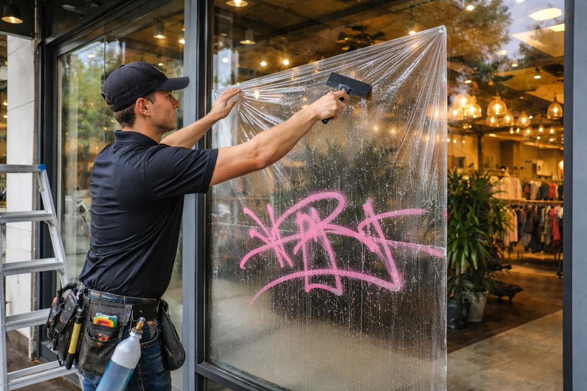 Anti-Graffiti Window Film in Dublin, CA: Smart Protection for Bay Area Businesses – Low Price Window Tint