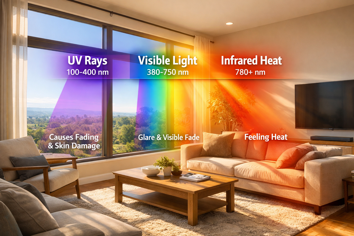 UV vs Infrared vs Visible Light – What Actually Enters Your Dublin, CA Home? UV Protection Window Film – Low Price Window Tint